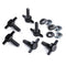 Xprite 6 Tee Knobs Set Hard Top Quick Removal Change Kit For 2007-2018 Jeep Wrangler Sport Sahara Rubicon Freedom (Replace Torx Bolts)...