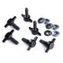 Xprite 6 Tee Knobs Set Hard Top Quick Removal Change Kit For 2007-2018 Jeep Wrangler Sport Sahara Rubicon Freedom (Replace Torx Bolts)...