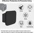2 Inch Trailer Hitch Cover Black Rubber Tow Receiver Tube Plug Cap Fits for Any 2" x 2" Square Receiver Tube Fits for Class 3 4 5 to-yota F-ord G-...
