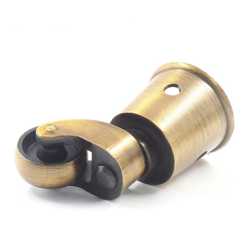 Luomorgo 4 Pack Antique Caster Cups Furniture Casters Wheels Zinc Alloy Swivel Cup Casters Round Cup Castor for Cabinet Piano Table Chair...