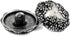 Bezelry 12 Pieces Flower Garland Nonagon Metal Shank Buttons. 20mm (3/4 inch) (Antique Silver)...