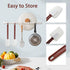 Silicone Spatulas Heat Resistant, Large Silicone Spatulas Set Commercial, Long Handle Rubber Spatulas Silicone.Heavy Duty Silicone Cooking Utensil...