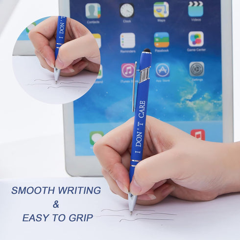 10PCS Funny Multicolored Ballpoint Pens with Complaining Quotes and Touch Screen Function Office Gifts Negative Passive Ballpoint Pens......