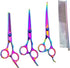 7 in 1 Dog Grooming Scissors Set, Pet Grooming Shears Dog Scissors Stainless Steel Straight & Thinning & Curved Shears Grooming Scissors for Dogs ...