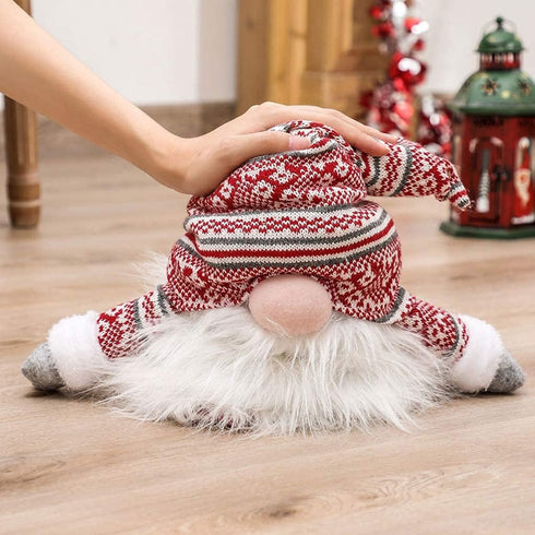 Gnome Christmas Tree Topper,Gnome Christmas Ornaments Santa Gnomes Plush Party Decoration Ornament Supplies...