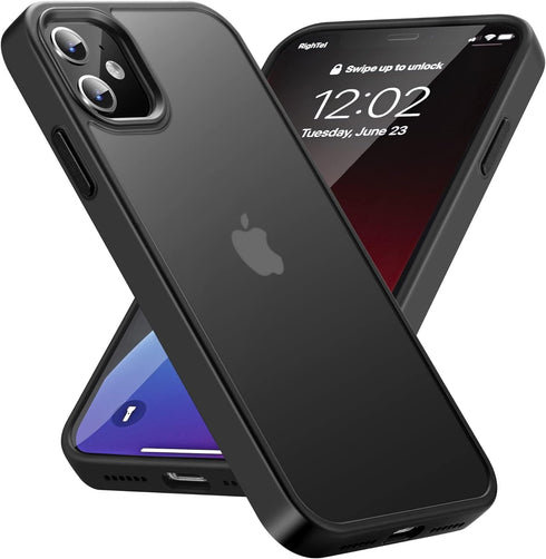 for iPhone 11 Phone Case, Shockproof for iPhone 11 Case, Military Grade Drop Protection, Protective Hard Back Slim Translucent Case for iPhone 11 ...