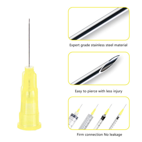 100 Pack Lab Tools 30Ga 0.5Inch (Individually Wrapped)16Ga,18Ga, 21Ga, 22Ga, 23Ga, 27Ga, Luer Lock, Industrial Dispensing Accessories...