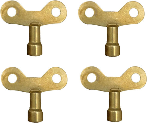 Square Hole Tone Tap Faucet Key Knob, Hole Plumbing Faucet Special Lock Plumbers Tool 4pcs 6mm Gold (Gold)...