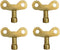 Square Hole Tone Tap Faucet Key Knob, Hole Plumbing Faucet Special Lock Plumbers Tool 4pcs 6mm Gold (Gold)...