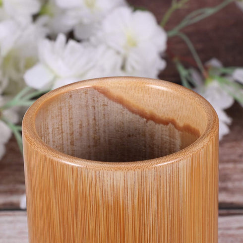 Yardwe Bamboo Utensil Holder Bamboo Wood ,1 PC Wooden utensil Storage Organizer for Cooking Utensils 15CM Kitchen Tool Holder...