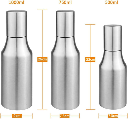 Flyboo Olive Oil Dispenser 34oz Oil Bottle Stainless Steel Leak Proof Olive Oil Decanter for Kitchen...