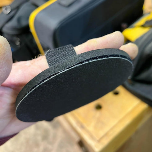 SCOTTCHEN 5”Hook and Loop Discs,EVA Velcro Hand Sanding Pad for Woodworking Furniture Restoration Home and Automotive Body,with 5”Sanding Discs To...