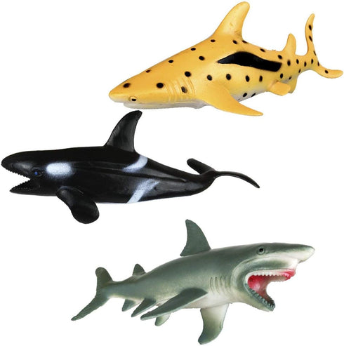 Shark Toys Figures,Ocean Animals,Plastic Sea Creatures,Kids Gifts,Zoo Animals,Aquatic Educational Toys,6 Piece...