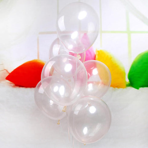 12 inch Clear Balloons Clear Latex Party Balloons Party Decorations Supplies, Pack of 36...
