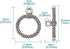 Beadthoven 20 Sets Tibetan Style Twisted Toggle T-Bar Clasps Mixed Color Round Bracelet Jewelry Claps Connectors OT Buckle Closure Findings for DI...