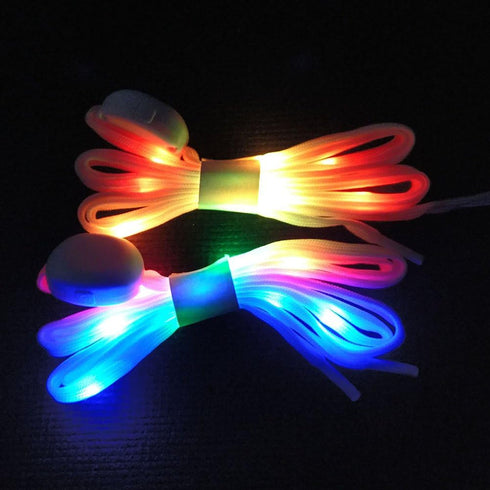 LED Shoelaces Light Up Shoe Laces 3 Modes 7 Colors Flashing Colorful Shoestrings...