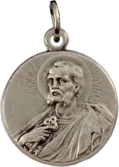 I G J Saint Peter The Apostle Silver Medal - The Patron Saints Medals...