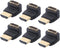 VCE HDMI 270 Degree Adapter 6-Pack, Right Angle HDMI Adapter Male to Female L-Shape Connector with 4K@60Hz, 3D for TV Stick, HDTV, PC...