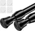 AIZESI Spring Tension Curtain Rods Short Tension Rod (Black,27" to 37"-2Pcs)...