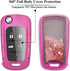Quicksand Key Fob Cover Case Keychain for Chevy Chevrolet Buick GMC Terrain (Pink)...