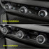 5pcs Aluminum Car Centre Console AC Air Conditioning Knob Sound Volume Knob Cover Trim for 10th Honda Accord Sedan Sport EX EX-L LX 2018 2019 2020...