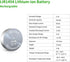EEMB 4PACK LIR1454 Rechargeable Battery 3.7V Lithium-ion Button Batteries Coin Cell Battery for Earphone Wearable Device Watch...