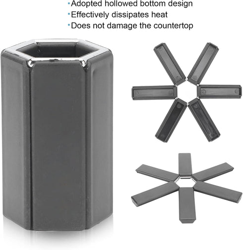 Folding Heat Resistant Pad,Heat Insulated Pad Folding Hot Pot Holder Mat for Lipstick Wax Melting,Collapsible Dish Pan Mats...