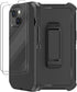 for iPhone 14 Case (6.1”) with Belt Clip Holster, 2X Screen Protector, Heavy Duty Military Grade Full Body Shockproof Dust-Proof Drop Proof Rugged...