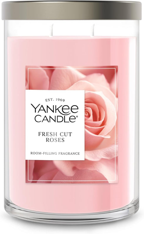 Yankee Candle Large Tumbler Scented Candle with up to 80 Hour Burn Time, Premium Plant Wax Blend for Consistent Burn, 20 oz Tumbler Candle with Ro...