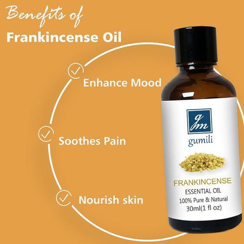 Frankincense and Myrrh Essential Oil, 100% Pure Undiluted Essential Oil for Skin, Hair, Aromatherapy - 1 oz (Pack of 2)...