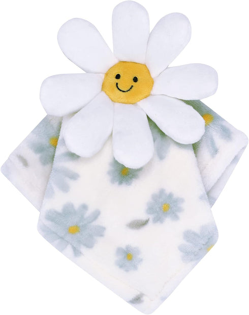 Lambs & Ivy Sweet Daisy Lovey White Flower Plush Security Blanket...