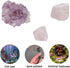 SUPERFINDINGS Natural Stone Kit Including 1Pc Natural Amethyst Stone 2Pcs Rose Quartz Display for Home Decor 2Pcs Pointed Pendants for Jewelry Mak...