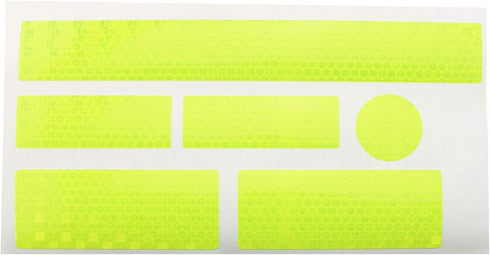 E-outstanding Reflective Sticker for Bike 21PCS Yellow Safety Reflector Waterproof Adhesive Reflective Decals for Cycling Bicycle, Wheelchairs, Mo...