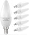 PARTPHONER E12 LED Light Bulbs B11 Candelabra Bulbs 60W Equivalent, Non-Dimmable 6W LED Candle Chandelier Bulb 600 Lumen, 5000K Daylight White, Pa...