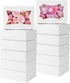 TOMNK 50pcs Cookie Boxes with Window, 8x6x2.5 Inches 2 Style Window Bakery Boxes for Treats, Chocolate Covered Strawberries, Muffins, Donuts...