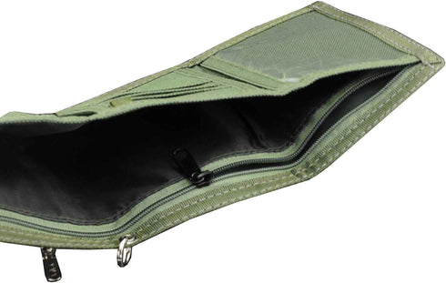 Men's Boy's Army Camouflage wallet Card Purse with safty Chain...