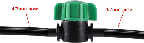 128 Pcs 1/4 Barbed Connectors Irrigation Fittings Kit, 3/4'' to 1/4'' Hose Adapter,Convert 3/4" Female Hose Thread to 2-Way 1/4" Tubing for Repair...