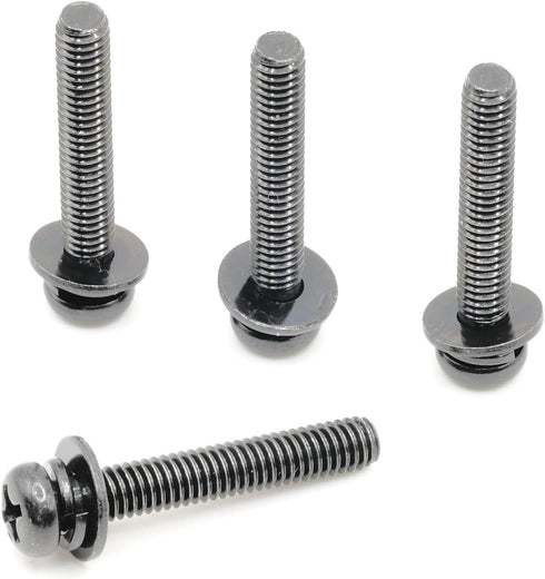 ReplacementScrews 1 Set of Metric Screws (Model RS-198456) Pan Head - Philips Drive - Black Plated (Pack of 4)...