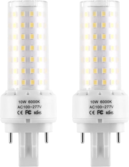 Lidesheng GX23-2 Base LED Light Bulb Plug and Play,6000K Cool White 1400Lm 2Pin LED PL Bulb, 13W 18W CFL Equivalent, Ballast Compatible (Cool Whit...