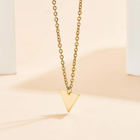 BENECREAT 30Pcs 18K Gold Plated Triangle Charms - 14x12mm Pendants for Necklace, Bracelet & Earring DIY...
