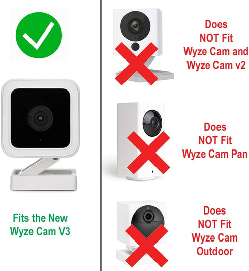 Full-Wrap Silicone Skin for Wyze Cam v3 and Wyze Cam v3 Pro – Protect Every Side of Your Camera with This Premium Silicone Cover (Does NOT Fit Wyz...