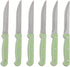 Core Kitchen Set of 6 Colorful Kitchen Steak Knives - 4.5" Blade - Leaf...