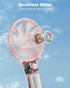 Handheld Fan, Portable Fan Mini Fan Powerful Hand Fan with 3 Speeds, USB Rechargeable Personal Fan, Makeup Lash Fan for Stylish Girls, Cute Small ...