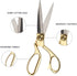 8.5 '' Gold Stainless Steel Sharp Tailor Scissors Professional Household Scissors Craft Scissors Fabric Scissors Heavy Duty Cutting Sewing, Crafts...