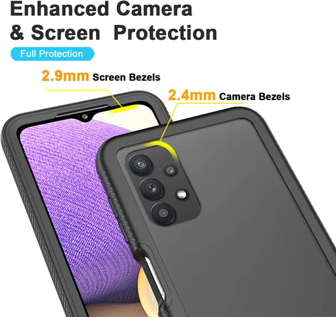 Case for Samsung Galaxy A32 5G,Galaxy A32 5G Design Cute Case,Shockproof Dual Layer Armor Protective Men Boys Girls Women Floral Flower Bumper Pho...