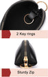 Earphone Case Airpods 1st 2nd Generation Cover Earbuds Cable Organizer Key Lipstick Pocket Money Charger Gadget Storage Small Bag Orange PU with Z...