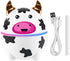 Cute Pet Humidifier, Moisturizing Soft Mist 1m Cable Mini Desktop Humidifier 230ml Water Tank For Bedroom (Cow)...