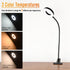 Clamp on Lamp, Desk Lamps, 8W Clip Light, Warm & Daylight & White Light 3 Colors, 10 Dimmable Illumination Modes (Black)...