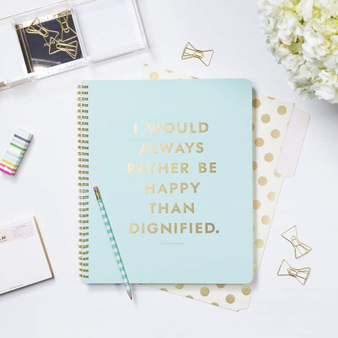 Kate Spade Gold Foil Dots File Folders set of 6...