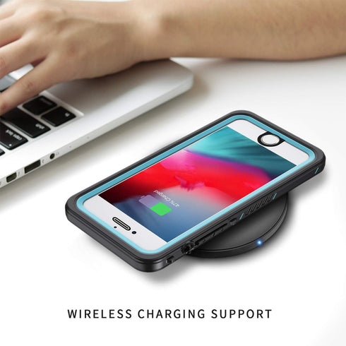 Lanhiem for iPhone SE 2022/2020 Case, for iPhone 7 8 Case, IP68 Waterproof Dustproof Shockproof Case with Built-in Screen Protector, Full Body Und...